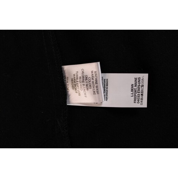 L.L. Bean Womens Black Long Sleeve Shirt Size Large Soft Cotton Camois Cloth - Picture 9 of 11